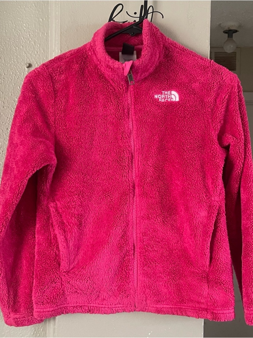 The North Face Hot Pink Plush Full-Zip Sweater - Picture 2 of 8